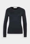 Long-Sleeve Pointelle Sleep Top - Pyjamasoverdel - black beauty
