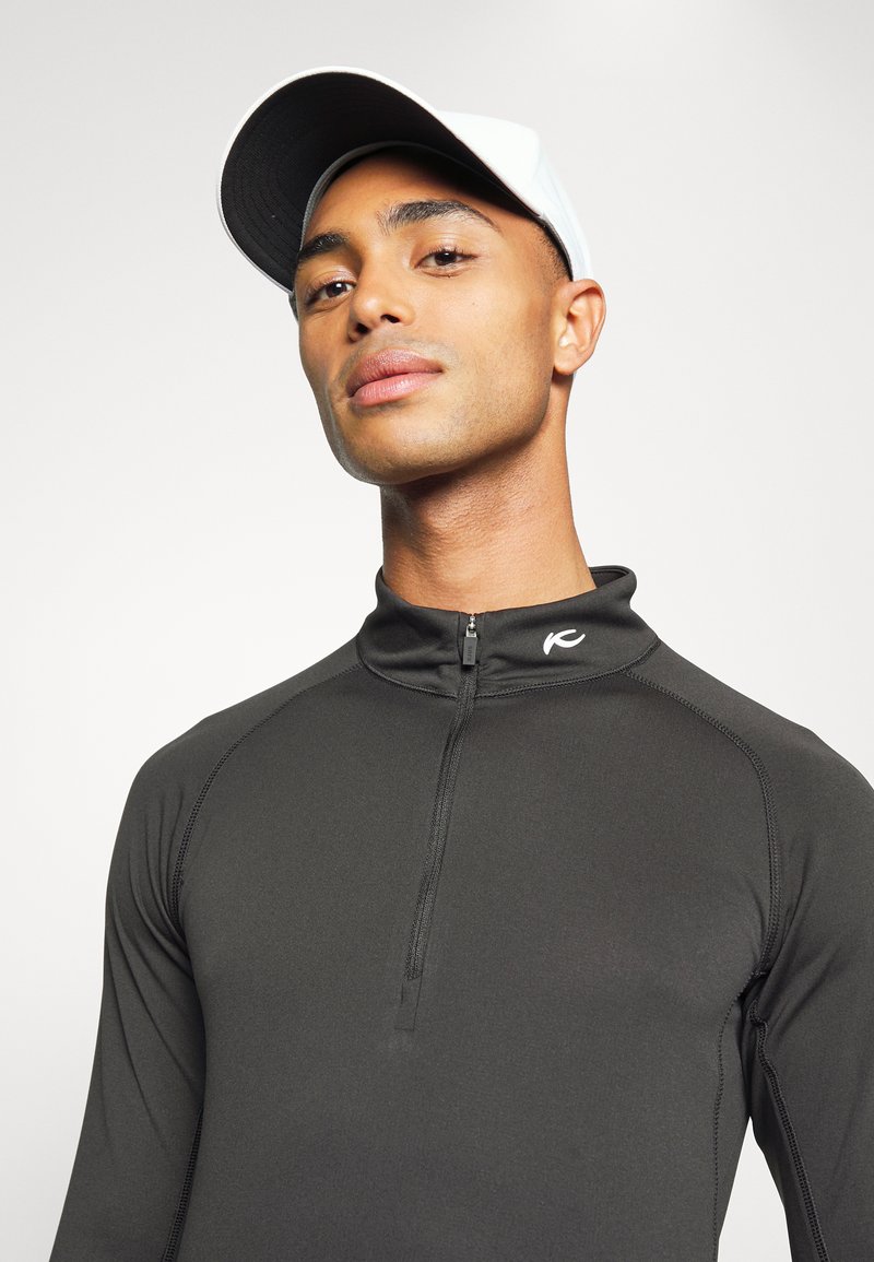 Herren Sportbekleidung | Kjus MEN KEANO HALF ZIP Sweatshirt black melange/schwarz - QX01655 Herren Sportbekleidung | Kjus MEN KEANO HALF ZIP Sweatshirt black melange/schwarz - QX01655