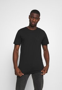 Only & Sons ONSMATT LONGY TEE 3 PACK - T-shirt básica - light grey melange/white gray/black