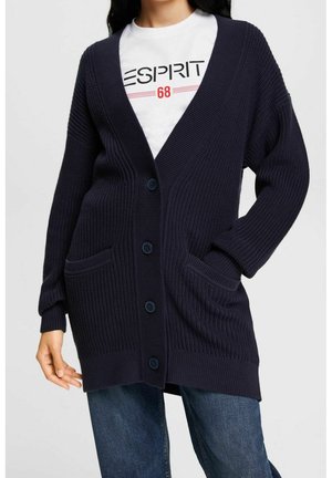 Chaqueta de punto - mottled dark blue