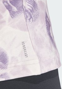 adidas Performance TRAIN ESSENTIALS ALL OVER PRINT FLOWER TANK - Débardeur - putty mauve/preloved fig