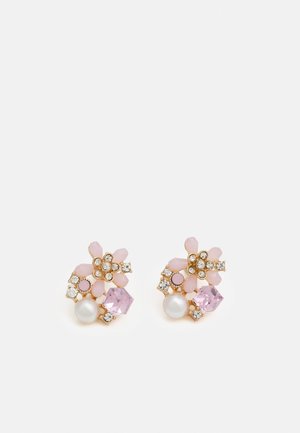 DERI - Earrings - light pink & ivory on gold-coloured