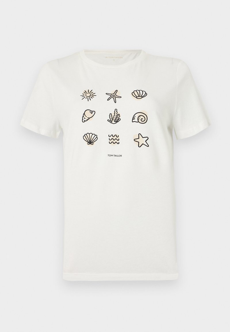Tom Tailor T-shirt print wit Tom Tailor T-shirt print wit