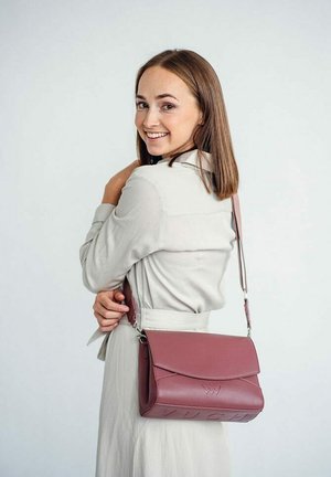 DANITA - Cross body bag - light red melange