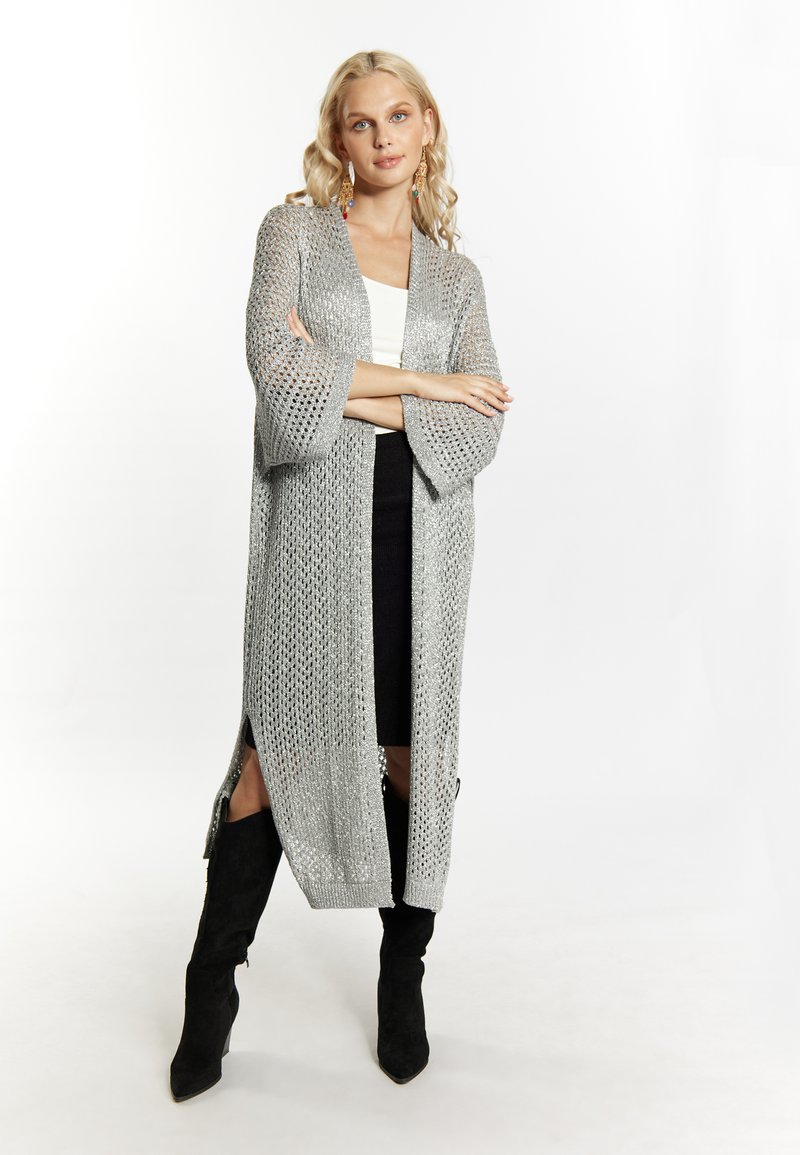 IZIA Cardigan - silber grau