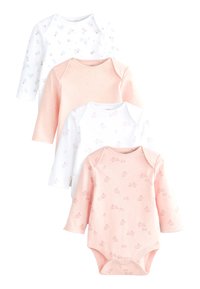 Next 4 PACK LONG SLEEVE  - Glaustinukė - pink white bunny