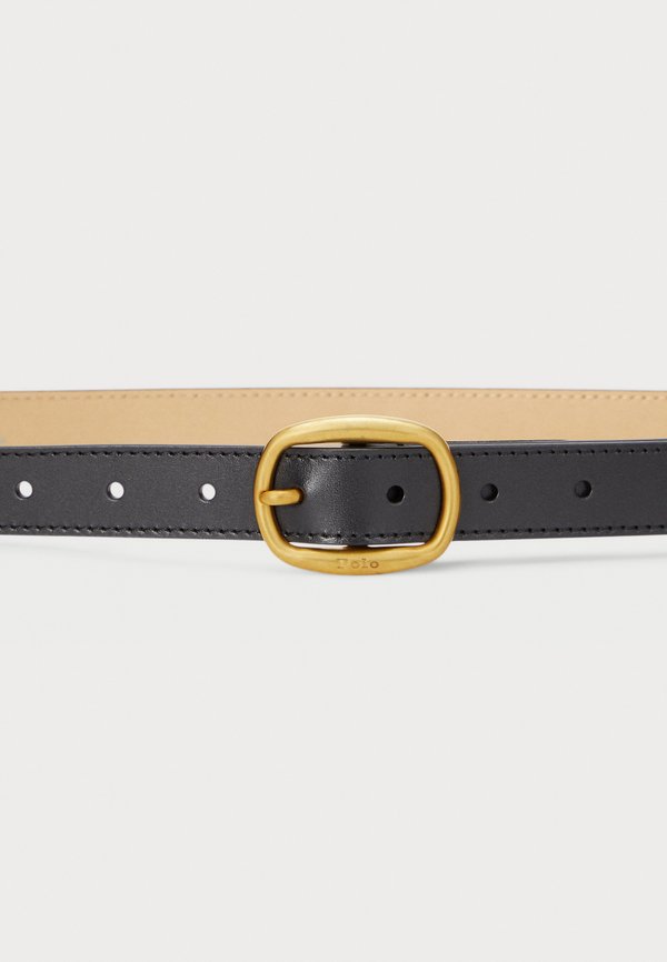 OVAL BUCKLE LEATHER BELT - Belt2