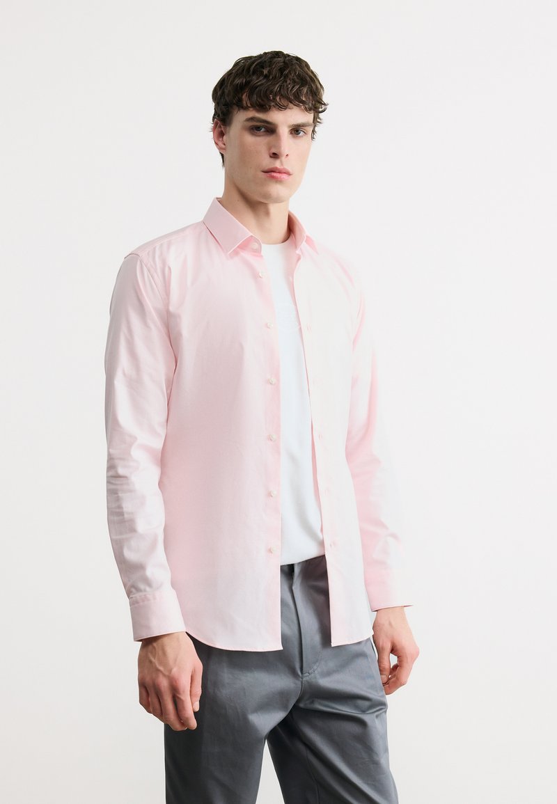 Chemise Homme Hugo Boss CieloebuE - Taille L (IT 52) - Rose/rouge - 100% Coton - Neuf Avec étiquettes