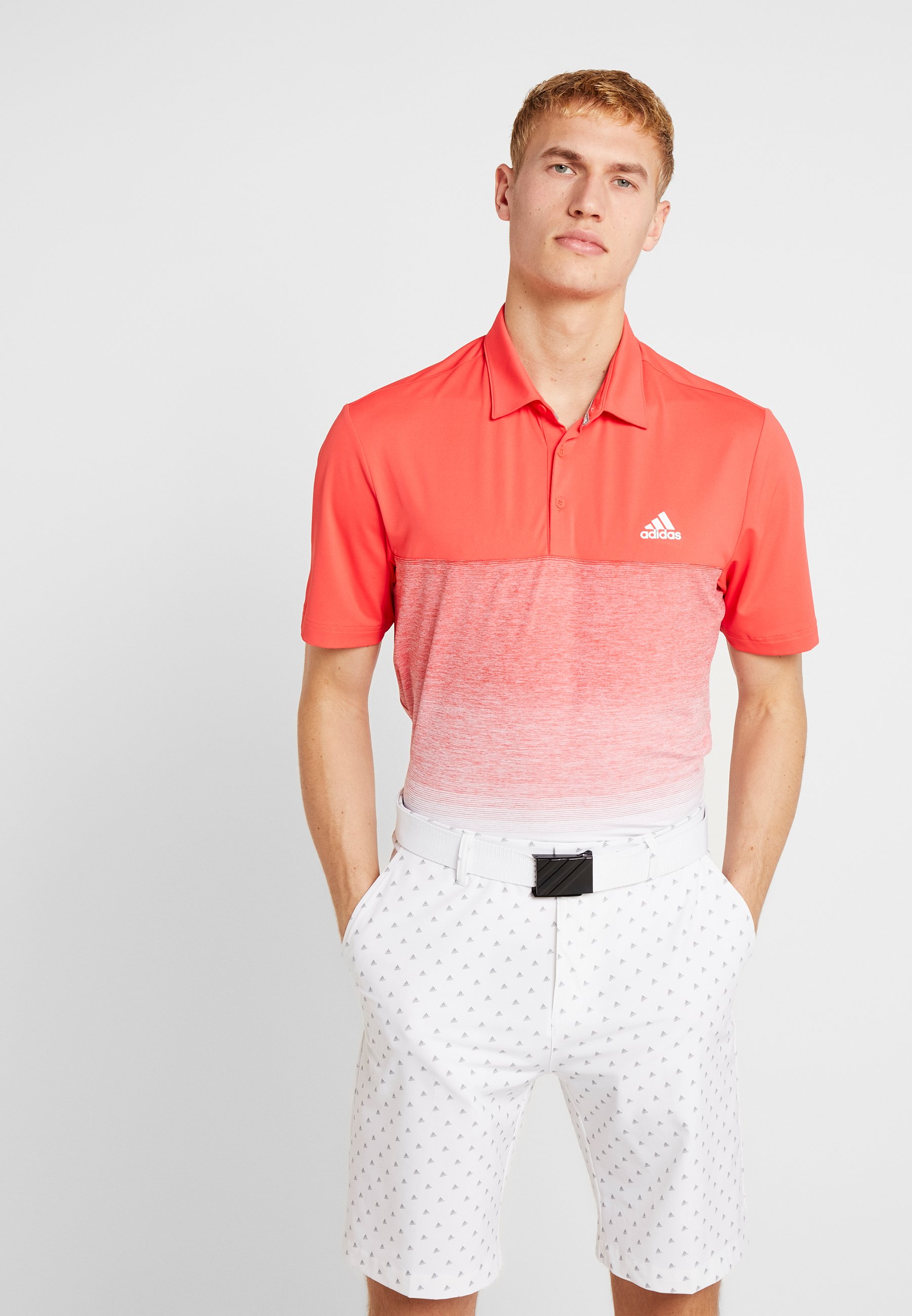 adidas Golf Sports shirt - real coral/white/red - Zalando.ie
