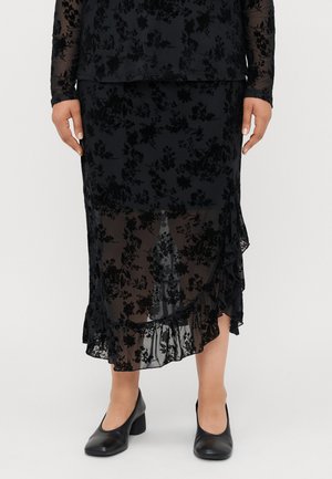 CARELODIE MIDI SKIRT  - A-snit nederdel - black