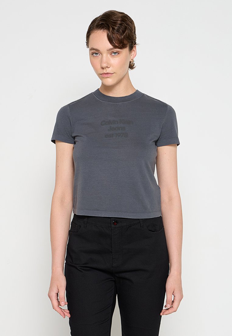Calvin Klein Jeans T-shirt print zwart