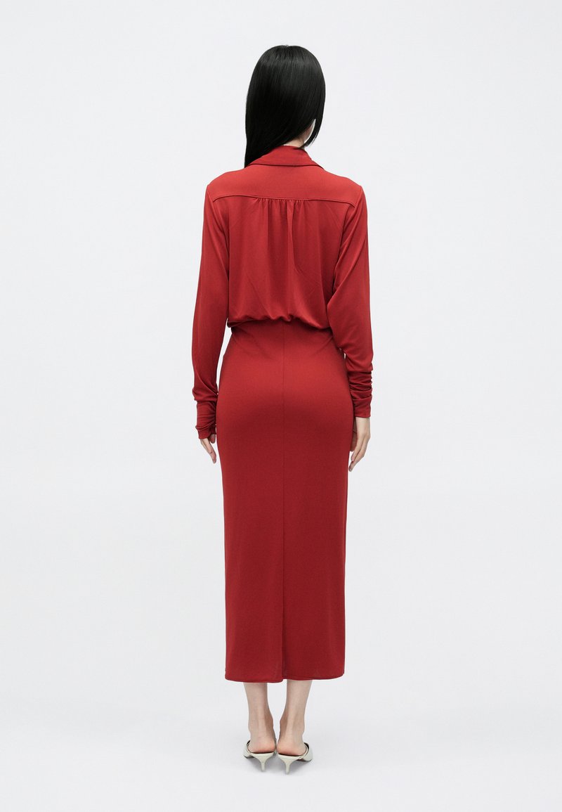 cinq a sept seferina draped long sleeve jersey dress Cinq a Sept Seferina Draped Long-Sleeve Jersey Dress