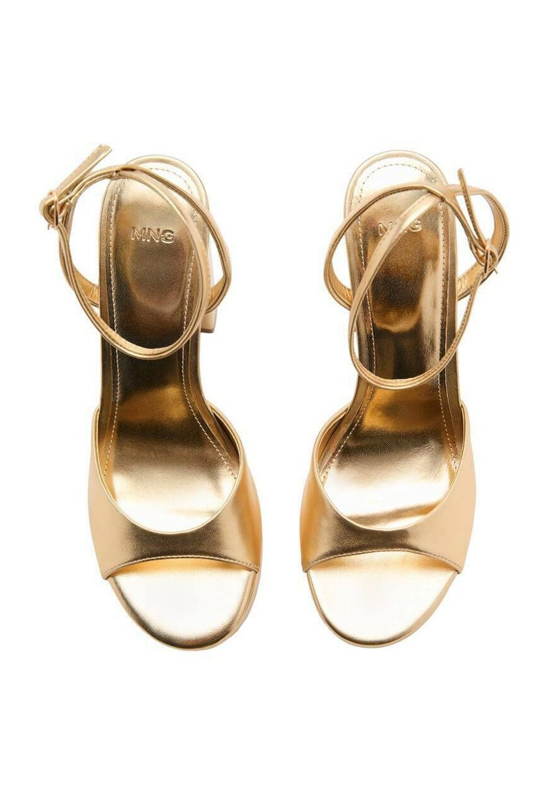 Sandales Mango Dorées à Brides Croisées - Pointure 32, Pour Fille, Occasion Très Bon état
