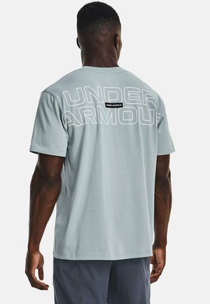 SHORT-SLEEVE GRAPH UA OUTLINE - Sports T-shirt - harbor blue