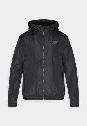 Reebok, WINDBREAKER LIGHTWEIGHT FULL ZIP - Cortaviento - black