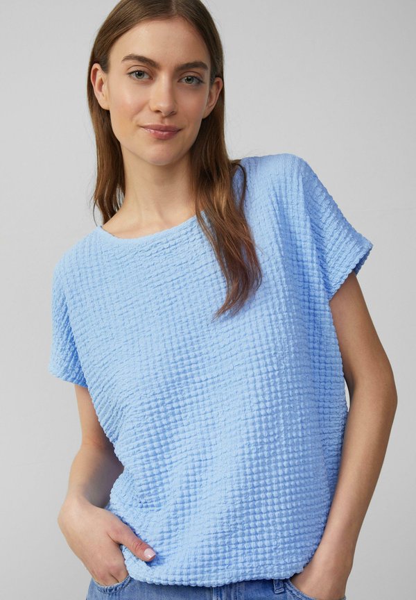 IN STRUKTUR-OPTIK - T-Shirt basic - hellblau