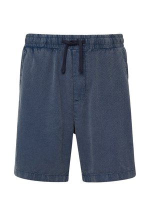 QS, GEWASCHENE AUS STRUKTUR - Shorts - tiefblau