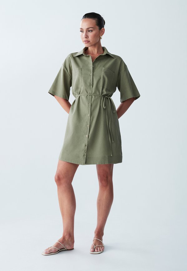 AZHA MINI  - Blusenkleid - khaki