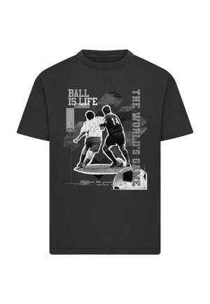 Mister Tee, BALL IS LIFE VINTAGE HEAVY LOOSE  - Triko s potiskem - black