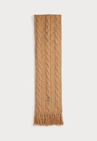 POLO BEAR CABLE KNIT WOOL BLEND SCARF - Écharpe - classic camel