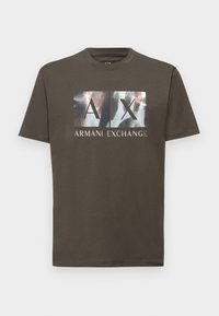 T-shirt con stampa - black olive