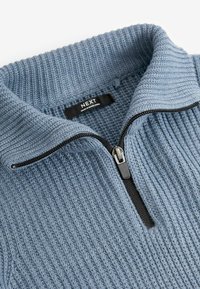 Next UTILITY ZIP NECK - Pullover - blue