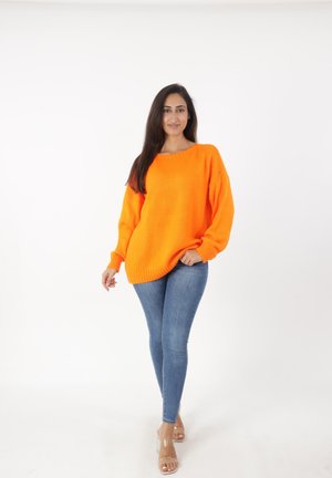 Striktrøje - orange