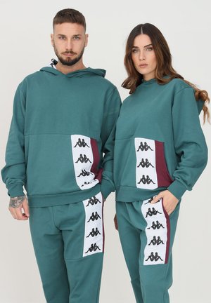 Kappa Felpa con cappuccio - green mineral violet