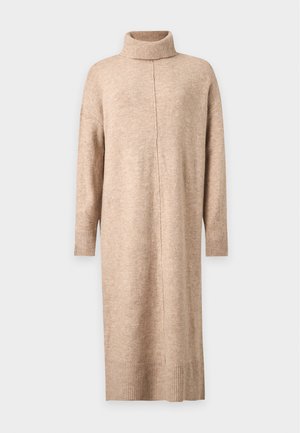 Pieces, PCMALOU ROLLNECK - Strikkjoler - taupe gray