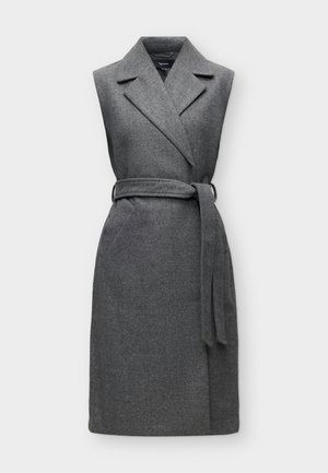 Vero Moda, VMFORTUNEAYA LONG WAISTCOAT - Γιλέκο - medium grey melange