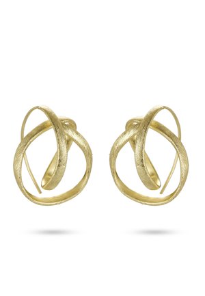 MODERNES DESIGN GLÄNZENDE LINIEN FORM  - Earrings - gold-coloured