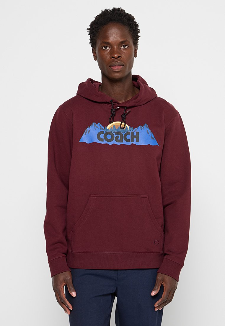 Coach Hoodie bordeauxrood