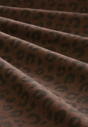 TOM TAILOR, TTADEA BARREL - Wide Leg - brown black leo
