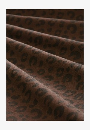 TOM TAILOR, TTADEA BARREL - Wide Leg - brown black leo