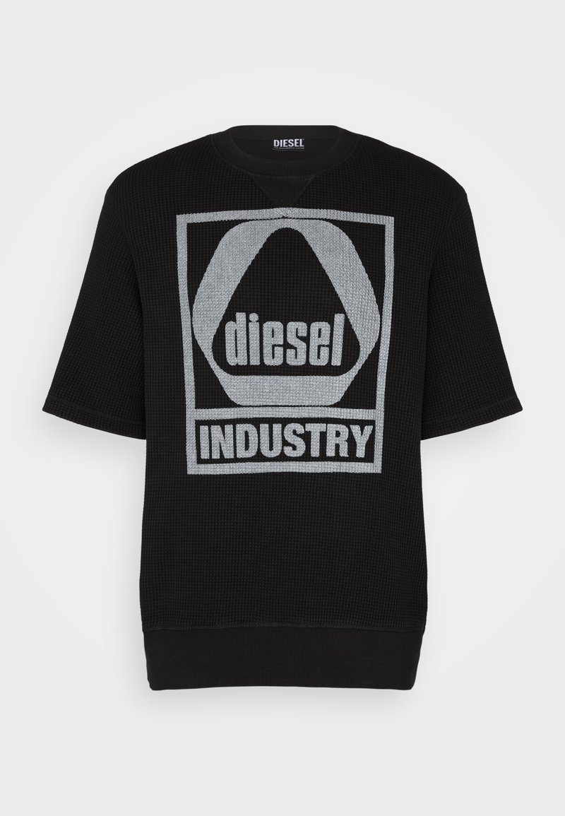 Diesel T-shirt print zwart