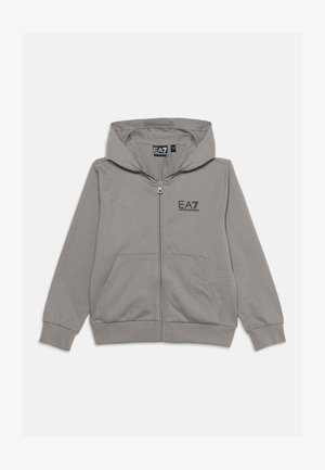 EA7 Emporio Armani, TRAIN CORE BOY HOODIE UNISEX - Суитшърт с цип - cloudburst