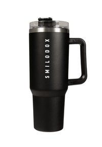 UNISEX STAHL TRINKBECHER 1,2 LITER FÜR SPORT, FITNESS, GYM - Trinkflasche - schwarz