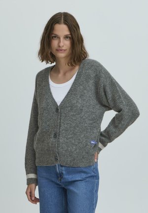 ABIGAIL RAGLAN - Gilet - medium grey melange