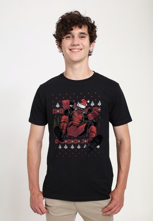 DEADPOOL CHRISTMAS KILLER - T-shirt med print - black