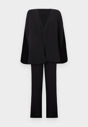 Alice + Olivia NOVA DEEP CAPE JUMPSUIT - Jumpsuit - black