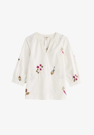 Seasalt Cornwall, SEASALT CORNWALL GRACE EMBROIDERED TOP - Blouse - white - flora embroidery chalk