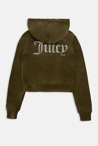Juicy Couture MADISON - Cipzáras pulóver - dark olive