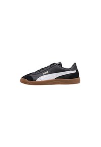 Sneaker atletiche in bianco e nero con punta in suede nero texturizzato, design elegante e suola in gomma per una buona trazione.