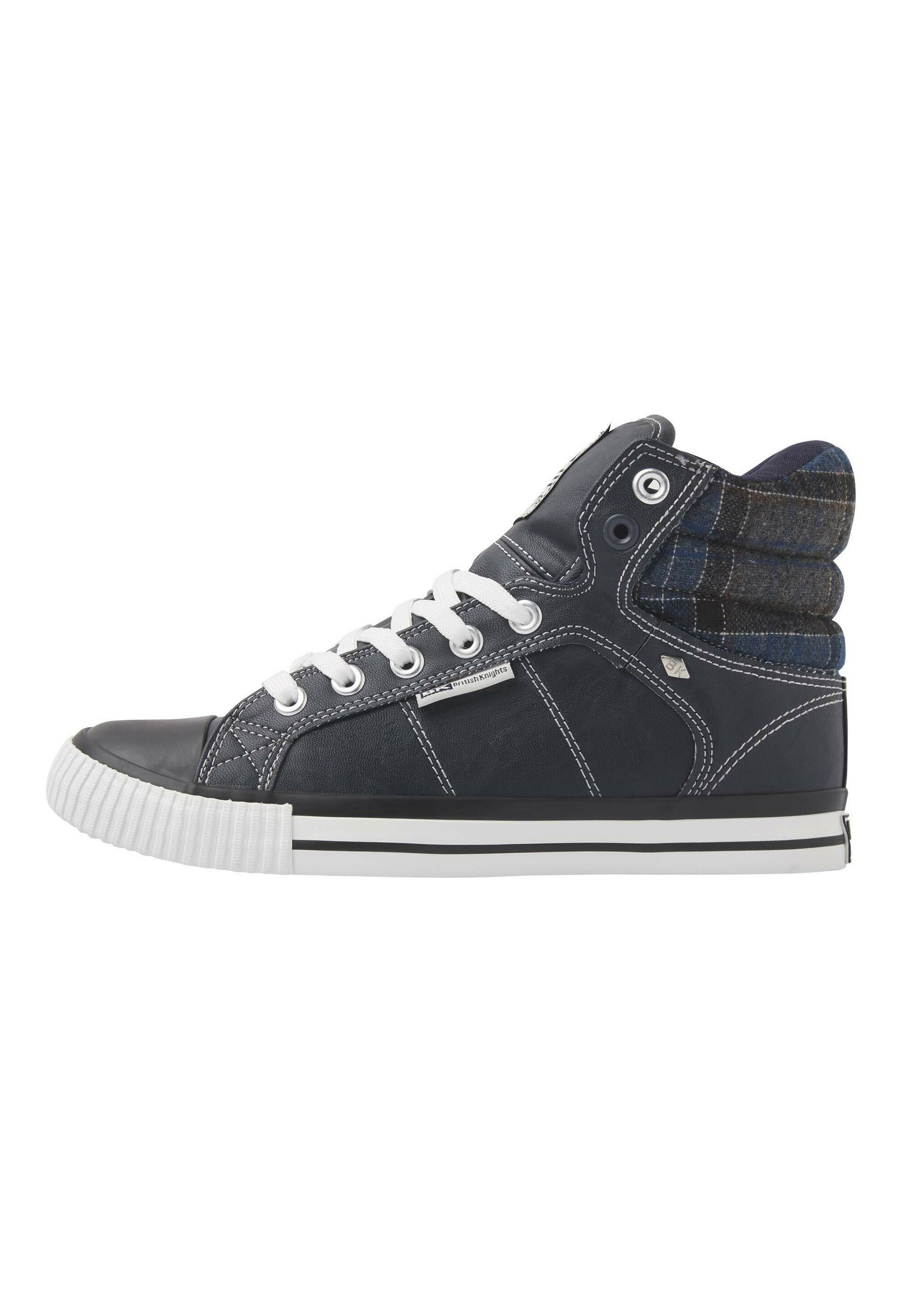 British Knights SNEAKER ATOLL - Sneaker high - navy/dk grey  checker/dunkelblau - Zalando.de