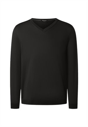 MAERZ Muenchen PULLOVER V-AUSSCHNITT - Strickpullover - black