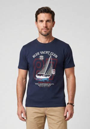Pier One, Majica kratkih rukava s printom - navy