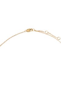 Złoty bransoletka łańcuszkowa z delikatnym wzorem ogniw, zapięciem typu lobster oraz regulowaną długością z małymi okrągłymi akcentami.