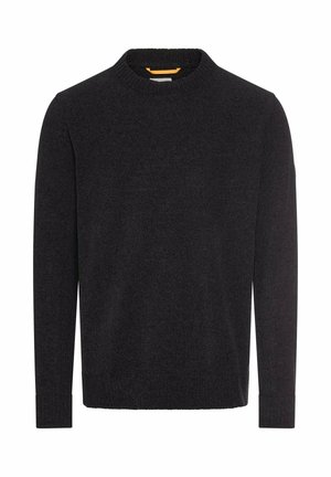 camel active MIT RUNDHALSKRAGEN - Strickpullover - asphalt