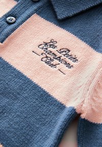 Next REGULAR FIT -  RUGBY  - Långärmad tröja - navy blue pink stripe