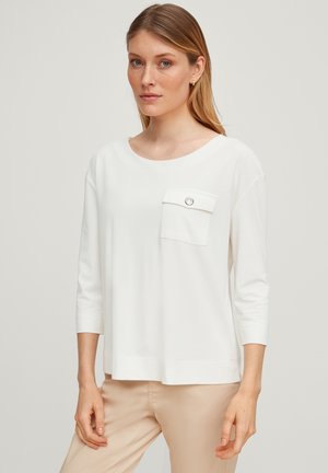 MIT AUFGESETZTER BRUSTTASCHE - Blouse - offwhite